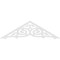 Ekena Millwork Pitch Athens Architectural Grade PVC Gable Pediment, 72"W x 21"H x 1"P (7/12) GPP072X021X100ATH - alternate 2
